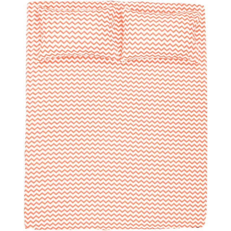 سرویس ملحفه بومرنگ مدل zigzag-B یکنفره 2 تکه